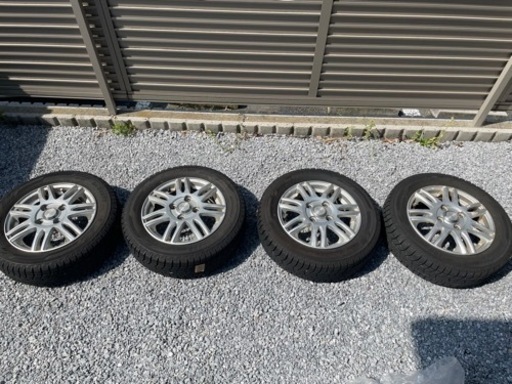 スタッドレスタイヤ　アルミホイール付　155/65R13 4本セット　2021年製　ヨコハマ　アイスガード