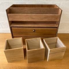 木製収納・カトラリーボックス②・DIYの画像