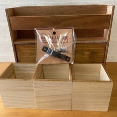 木製収納・メイクボックス③　DIYの画像
