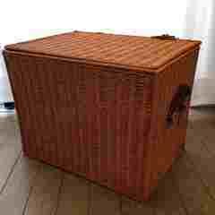 籐のランドリーボックス、おもちゃ箱