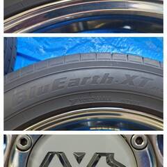 スバル　フォレスターに装着　１８インチ　タイヤ付アルミホイルの画像