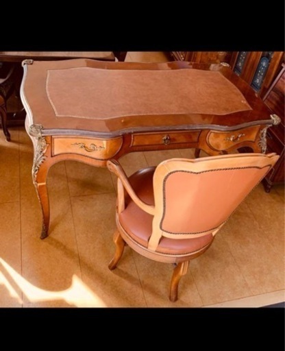 アンティークデスク､チェアセット