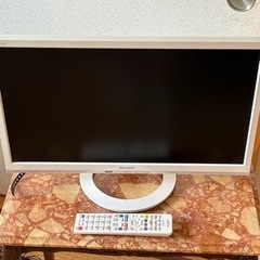 液晶テレビ　SHARP AQUOS22型レコーダー付