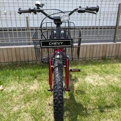 ジック製16インチシボレー自転車レッド　おまけヘルメット付の画像