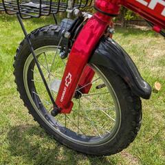 ジック製16インチシボレー自転車レッド　おまけヘルメット付の画像