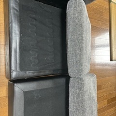 ソファ　オットマン脚付き2個の画像