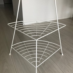 ワイドコーナーラック　ホワイトの画像