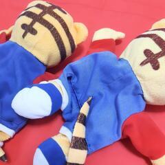 しまじろう パペット×2 と はなちゃんぬいぐるみの画像
