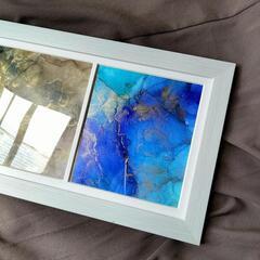 アルコールインクアート原画　額装の画像