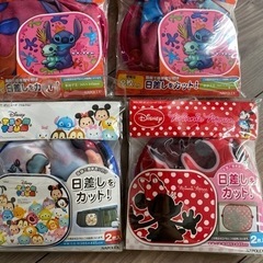 1個200円 カー用品 ディズニー キャラクター ツムツム スティッチ ミニー サンシェード ナポレックス 日除け UVカットの画像