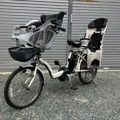 幼児2人同乗可能な電動アシスト自転車（前後輪タイヤ新品交換済）中...
