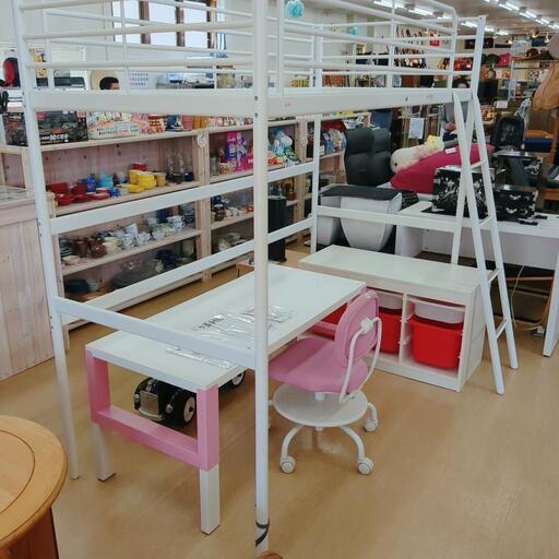 ✨IKEA✨ロフトベッド✨スヴェルタ✨ホワイトカラーベッド、お子様用【浜村鹿野温泉ICから3分 買取本舗 宮本リサイクル 営業時間9～19時 定休日水曜のみ←連絡できませんm(_ _)m】