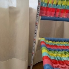 IKEA キッズチェア　カラフル　レインボーカラー　子供用椅子　汚れ有り  の画像