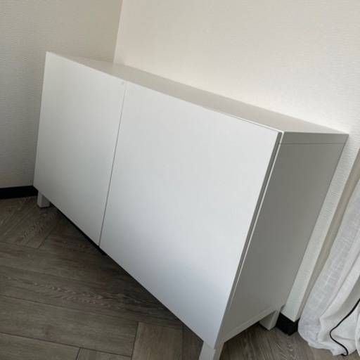 IKEA 棚　収納棚　ベストー　ホワイト　家具 オフィス用家具 机