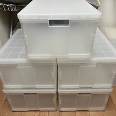 ★無印良品　ポリプロピレンキャリーボックス・折りたたみ式・大　5...