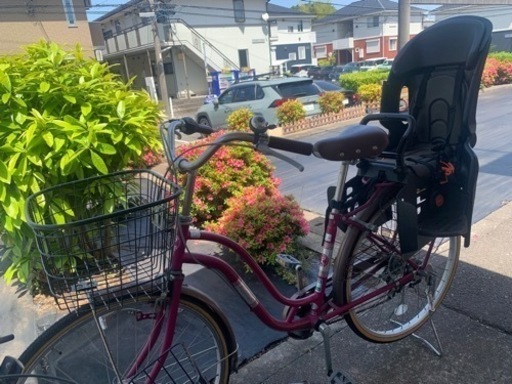 子供乗せ自転車　こども乗せ2人乗り自転車　ママチャリ
