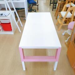 IKEA✨キッズデスク✨子ども用の机✨ ピンク＆ホワイトカラー【浜村鹿野温泉ICから3分 買取本舗 宮本リサイクル 営業時間9～19時 定休日水曜のみ←連絡できませんm(_ _)m】の画像