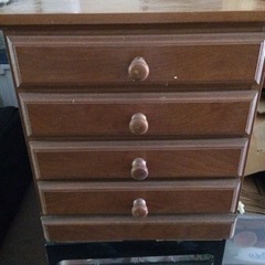 レトロな小物引き出し箪笥の画像
