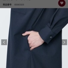 新品!定価5990円無印シワになりにくいブロードワンピースの画像