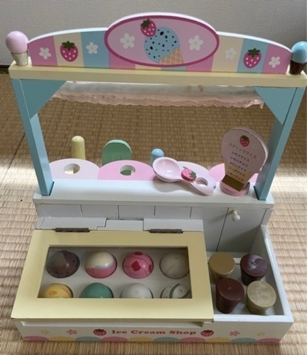マザーガーデン　木のおもちゃ　アイスクリームショップ　野いちごのおままごと
