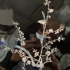 飾り皿　漆　螺細細工の画像