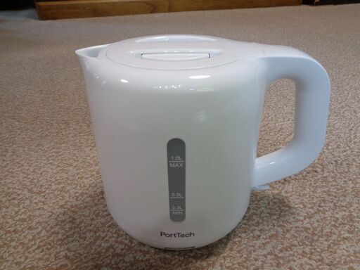 【電気ケトル 容量1L PortTech】