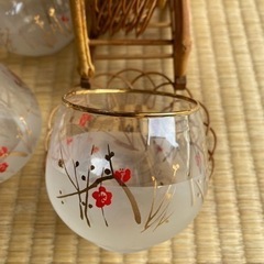 未使用　冷茶セット　ソーサーセット　の画像