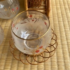 未使用　冷茶セット　ソーサーセット　の画像