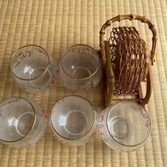 未使用　冷茶セット　ソーサーセット　