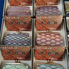 手織り🌈お土産に🌈佐賀錦 ピアス等小物や印章入れの画像