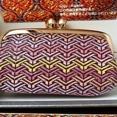 手織り🌈お土産に🌈佐賀錦 ピアス等小物や印章入れの画像