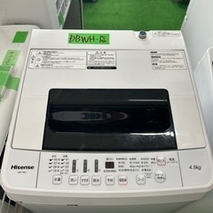 早い者勝ち大セール‼️‼️＋ご来店時、ガン×2お値引き‼️Hisense(ハイセンス) 2019年製 4.5kg 洗濯機🎉