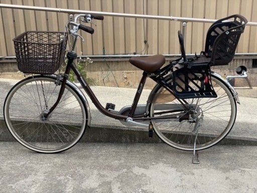 自転車 26インチ ママチャリ 2人乗り 
子供乗せ　パナソニック 日本製 美品