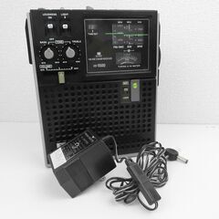 【おみせっち】SONY ICF-5500 スカイセンサー ラジオ 3バンドレシーバー ACアダプター レザーケース付の画像