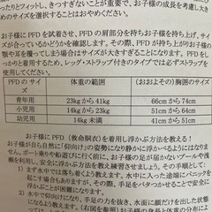 幼児用　ライフジャケットの画像