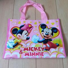ミッキーミニー　ショッピングバッグ　ピンクの画像