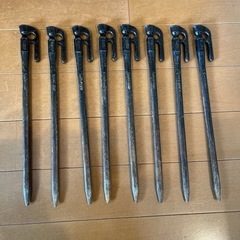 決まりました　村の鍛冶屋　エリッゼステーク　鍛造ペグ　28㎝　16本の画像