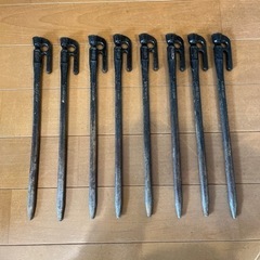 決まりました　村の鍛冶屋　エリッゼステーク　鍛造ペグ　28㎝　16本の画像