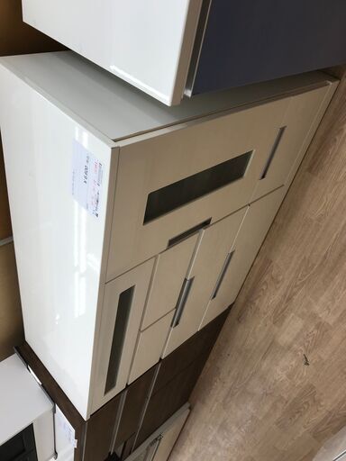 ★ジモティ割あり★  カウンター ホワイト H95×W118×D45 クリーニング済み KJ5190