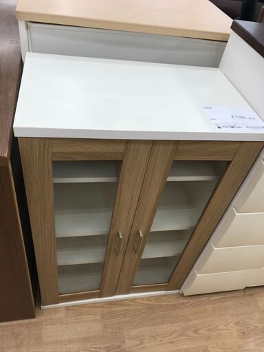 ★ジモティ割あり★  収納棚 ホワイト H90×W60×D36 クリーニング済み KJ5191