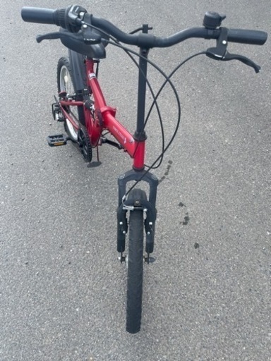 自転車　折りたたみ自転車　20インチ　ギア付き