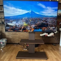【最終価格】4K 55型モニター　テレビ台付