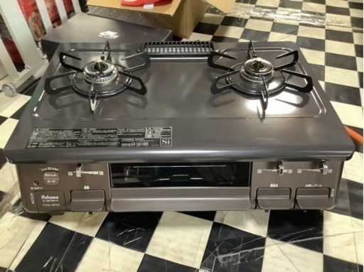 【リサイクルサービス八光】2023年製　パロマ ガステーブル 　プロパンガス(LPG) 右強火 IC-S87BM-R-LPG