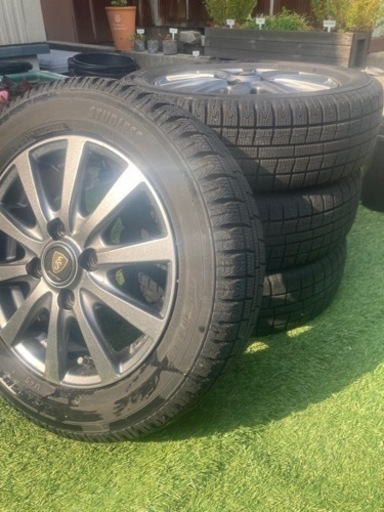 軽自動車用スタッドレスホイール、タイヤセット　155/65/R13