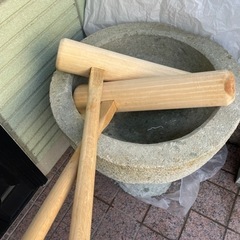 石臼、杵の画像