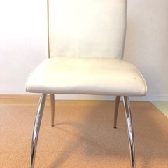 来週廃棄！磨けば光るかも！椅子　チェア×3脚　ホワイト　白　今週...