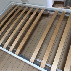IKEA シングルベッド　白　シンプル