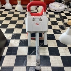 【リサイクルサービス八光】幅21㎝　アロン化成　安寿　ユニットバス対応浴槽手すり UST-130UB　レッドの画像
