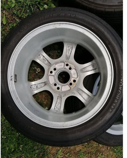 ★☆AREGアルミホイール 15インチ 15×6.5J PCD;100-4H 114.3-4H 、4本タイヤ付き☆★