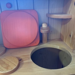 木製ままごとキッチンの画像